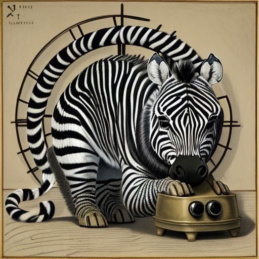 Surreal Hybrid Creature Inspired by Historical Masters