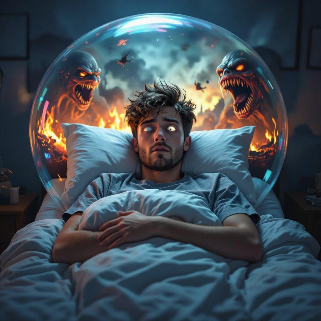 Nightmarish Dream of War in Hyperrealistic 3D