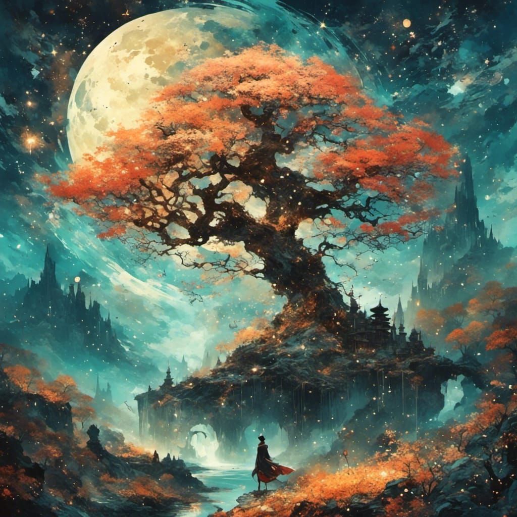 Evocative Melancholy Scene Generated by AI