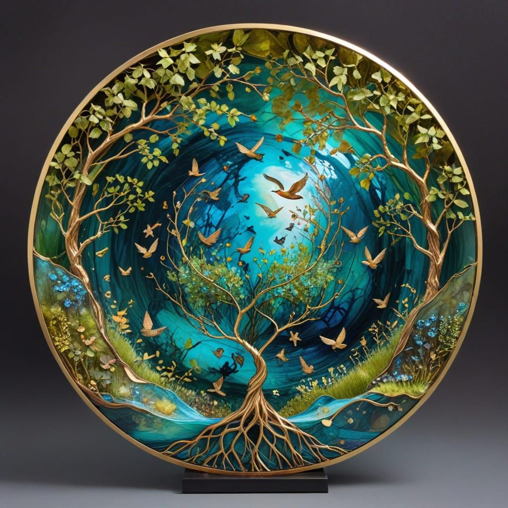 Celestial Harmony in Colored Glass