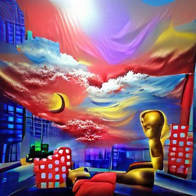 Vivid 3D Oil Painting with Parallax Pop Art