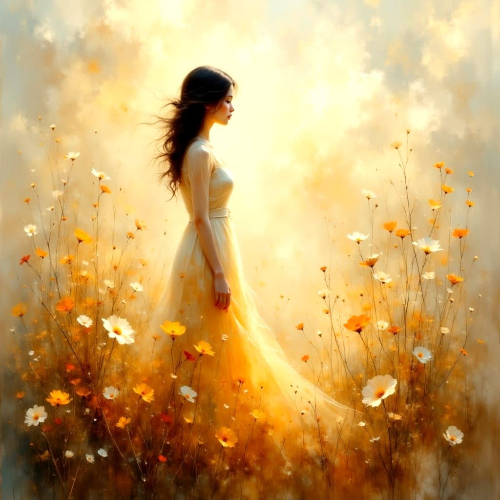 Ethereal Sunbeams: A Dreamscape of Peace and Light