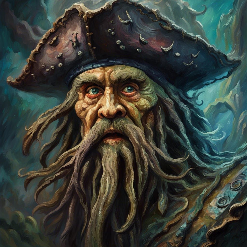 Davy Jones Impressionist Portrait in Thick Brush Strokes