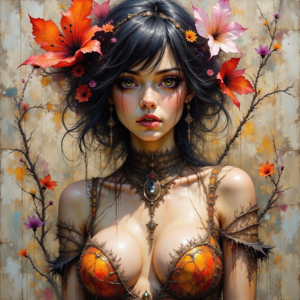 Realistic Landscape Painting in Vibrant Colors