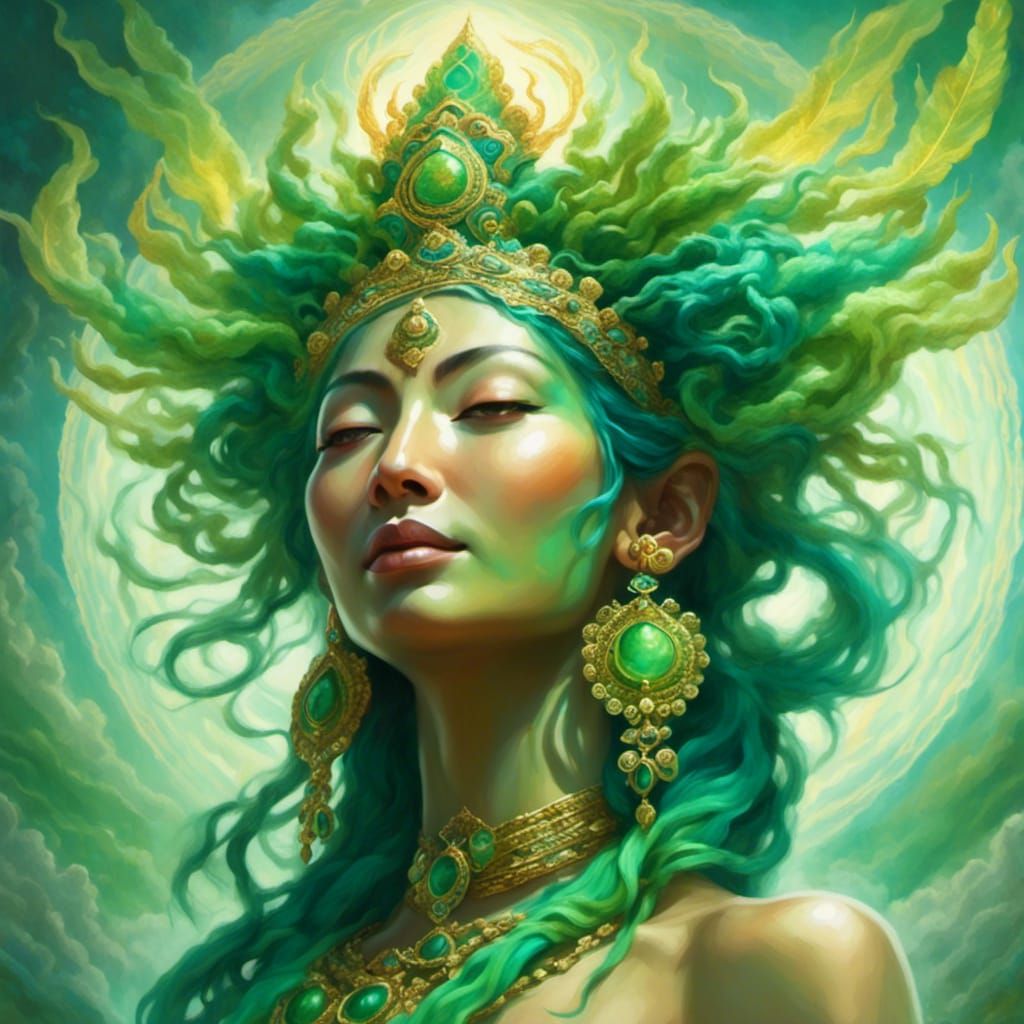 Tibetan Goddess Green Tara