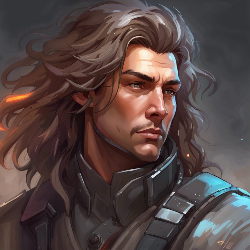 Battletech Pilot Portrait with Dynamic Lighting