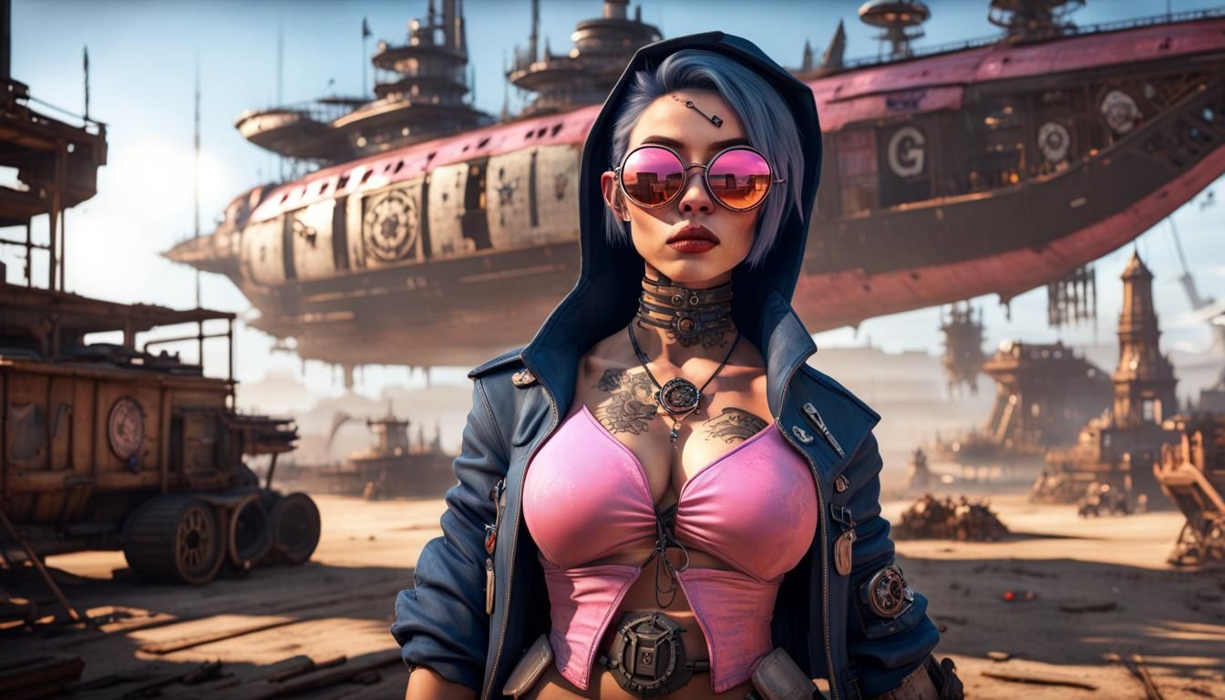 BEAUTIFUL LINA OF THE RAIDERS FROM THE GAME CROSSOUT, AN ORPHAN OF THE #CROSSOUT WASTELAND........#CROSSOUT#WOMENOFCROSS...