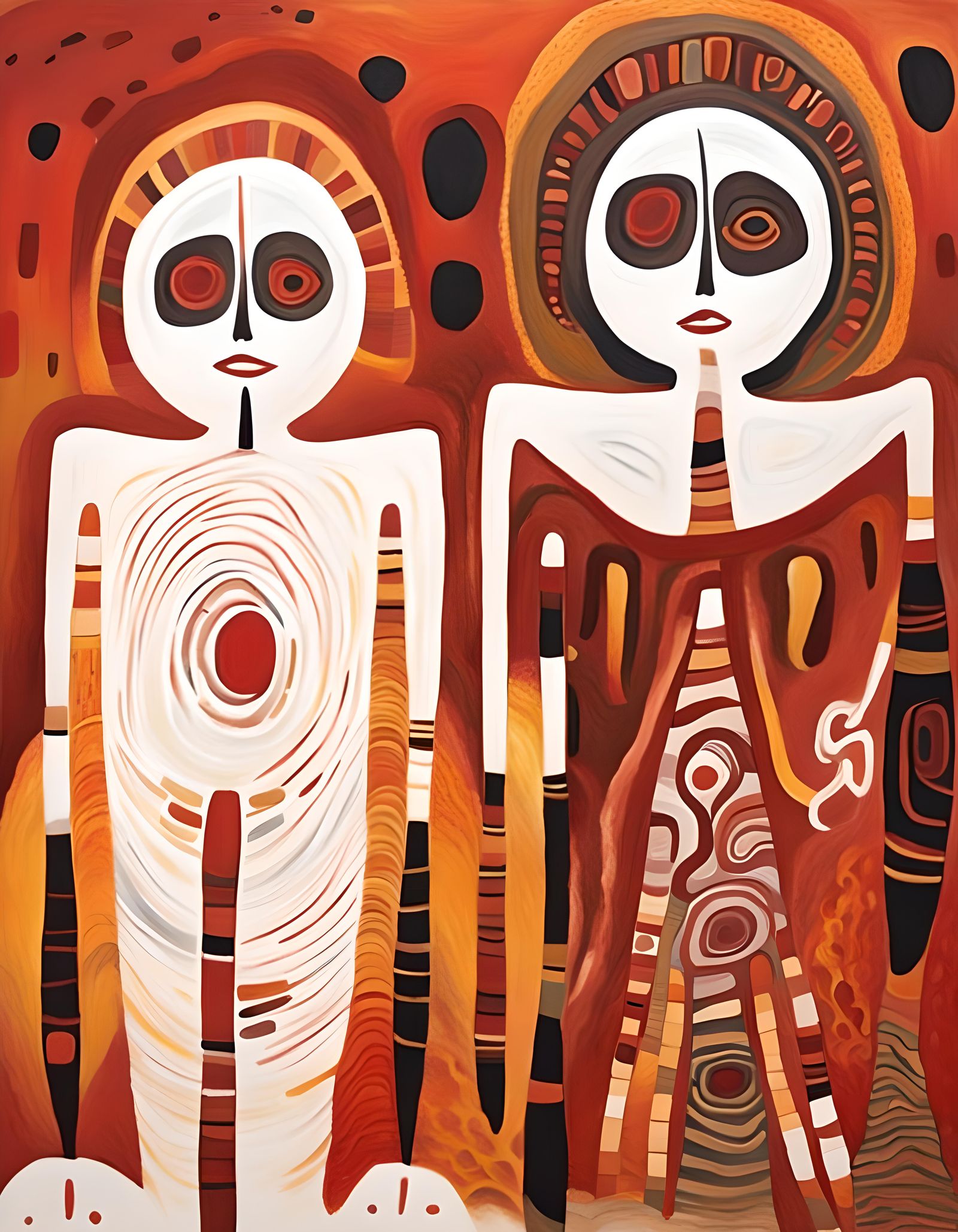 Aboriginal Rock Art: Wandjina Creation Goddess