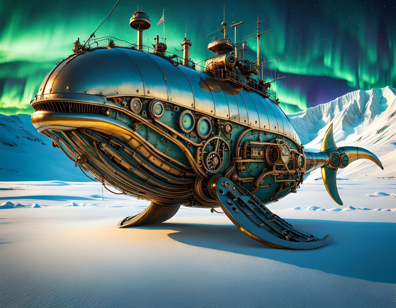 Antarctica expedition´s amphibian orca