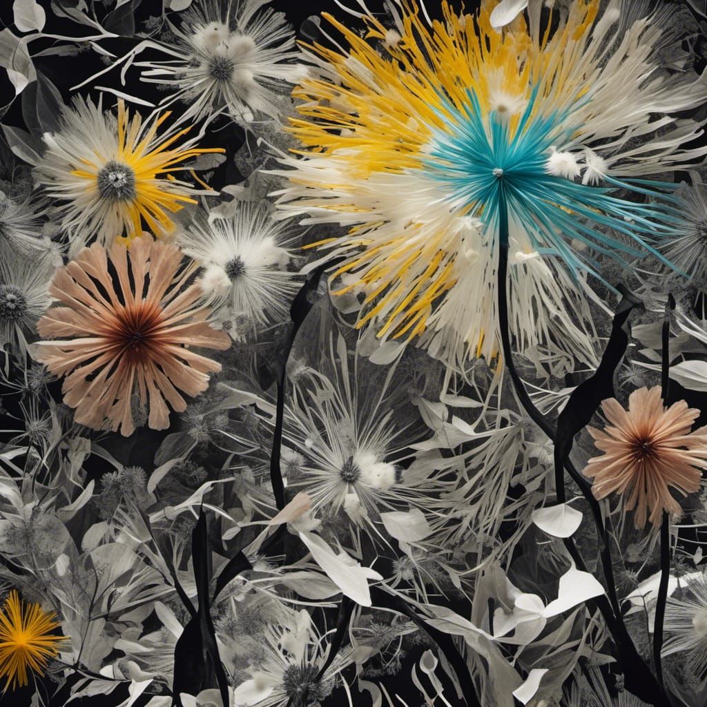 <lora:Photograms:1.0>  Create a Black and white photogram, a primitive photography technique that involves direct exposu...