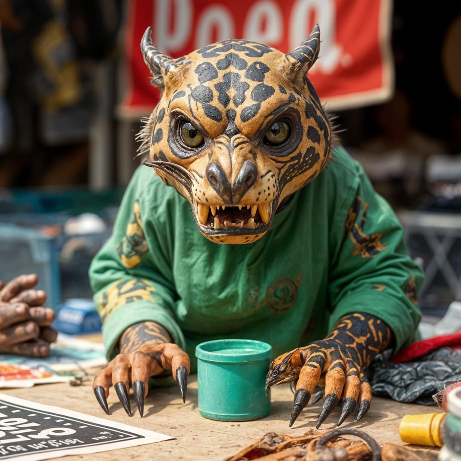 Predator in Flea Market Chaos