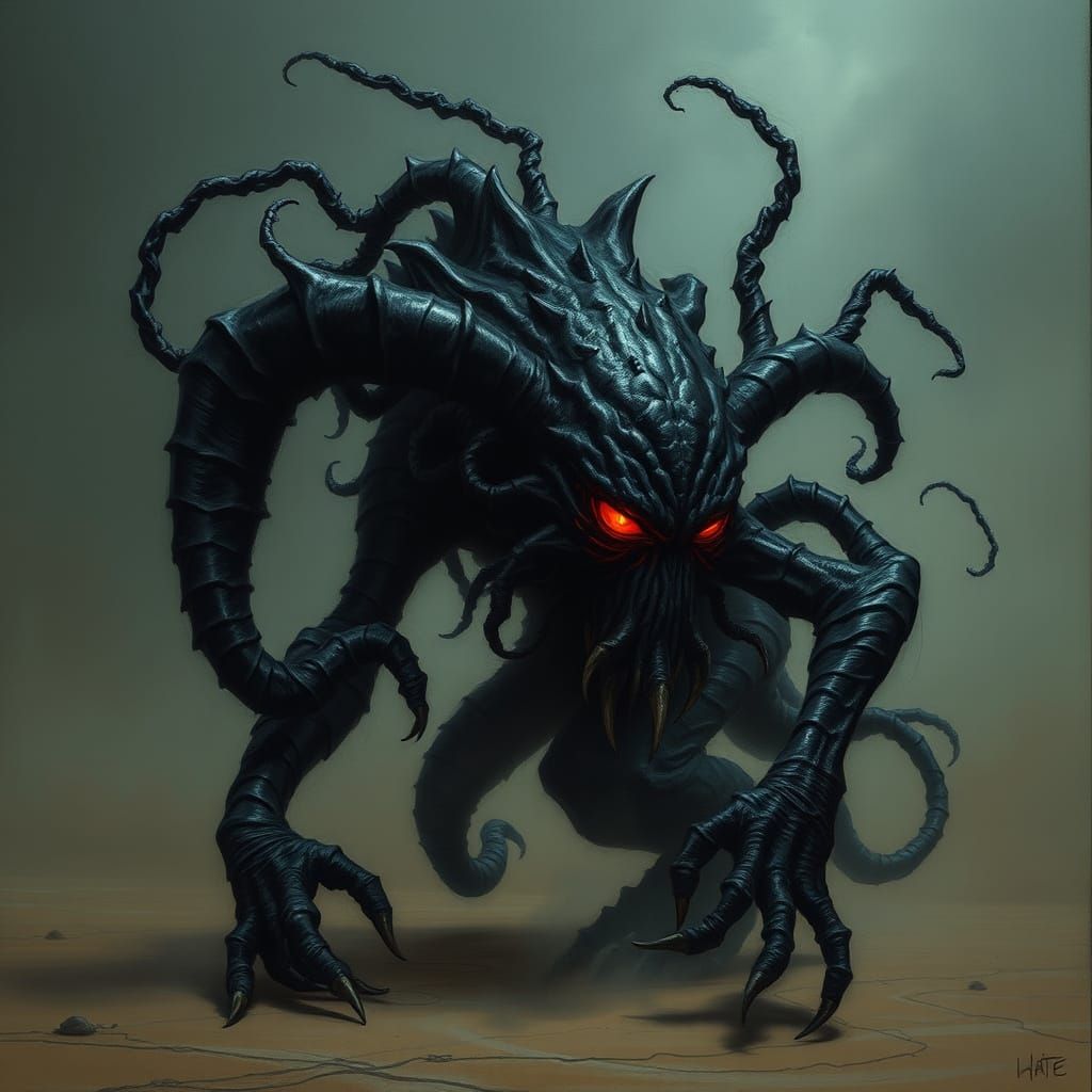 Ethereal Nightmare Embodied in Dark Fantasy