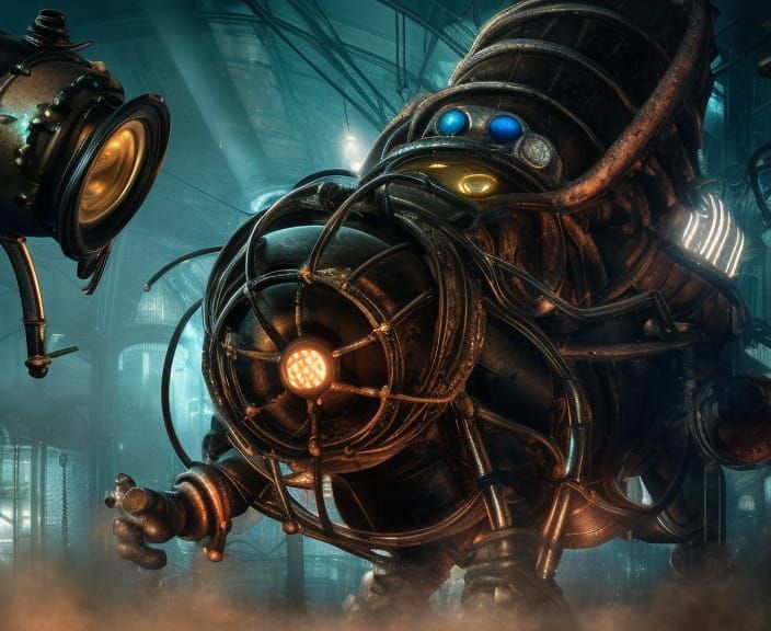 Bioshock's Big Daddy: Epic Cinematic Digital Art