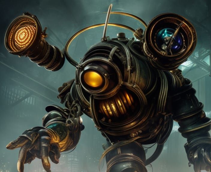 Bioshock Big Daddy: Epic Cinematic Digital Art