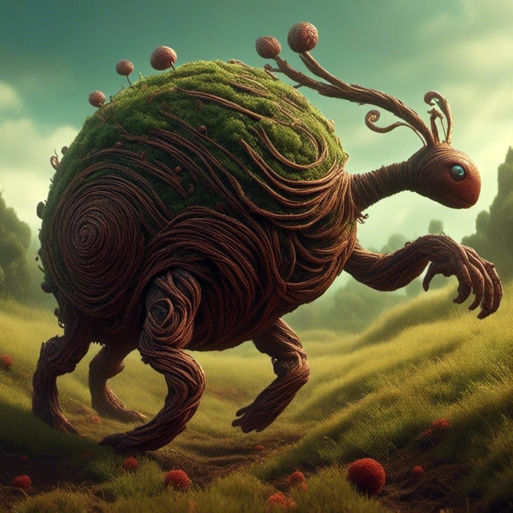 Enchanted Insects in Harmonious Nature Scene