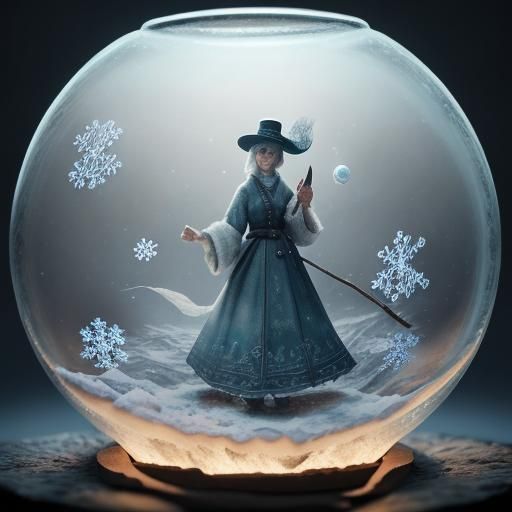 Frosty Folk Art: Lapp Woman Writing by Lantern