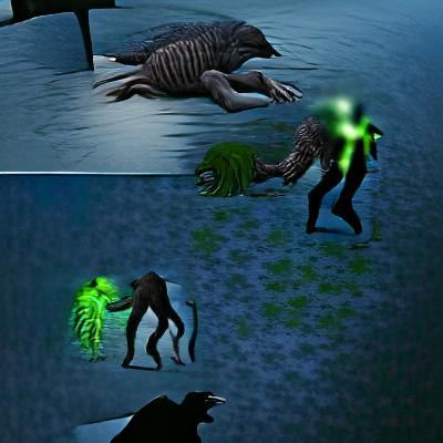 Eerie Creature Emerges from the Night