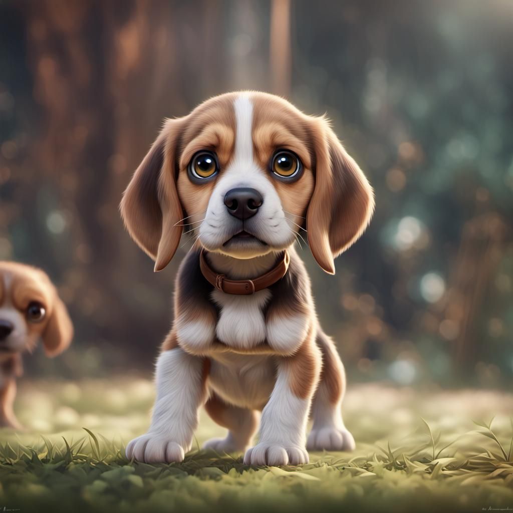 Adorable beagle puppy 3