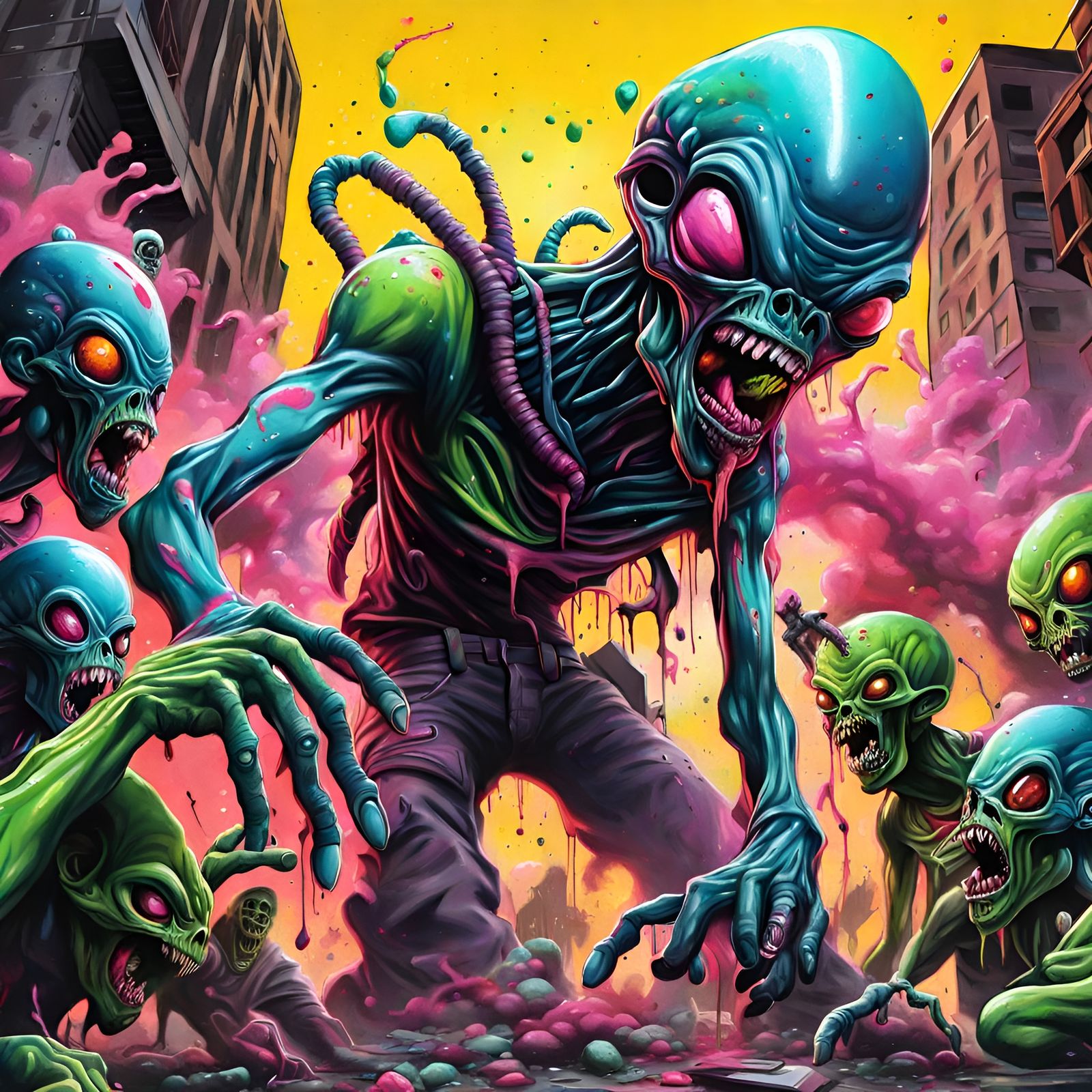 Invasion of the Zombie Aliens..