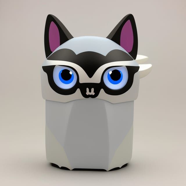 Cute Chibi Cat in Crystal Ball