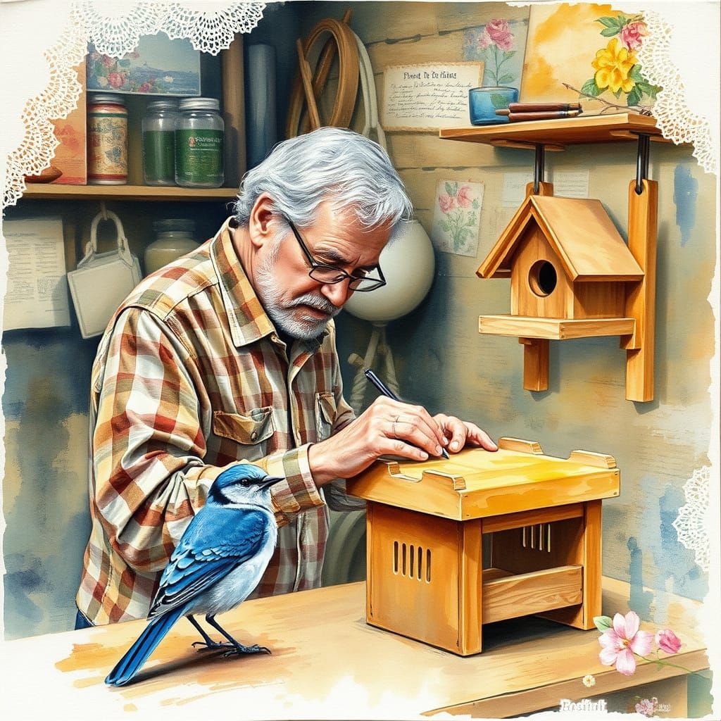 Woodworking Master's Whimsical Wood Shop Sanctuary