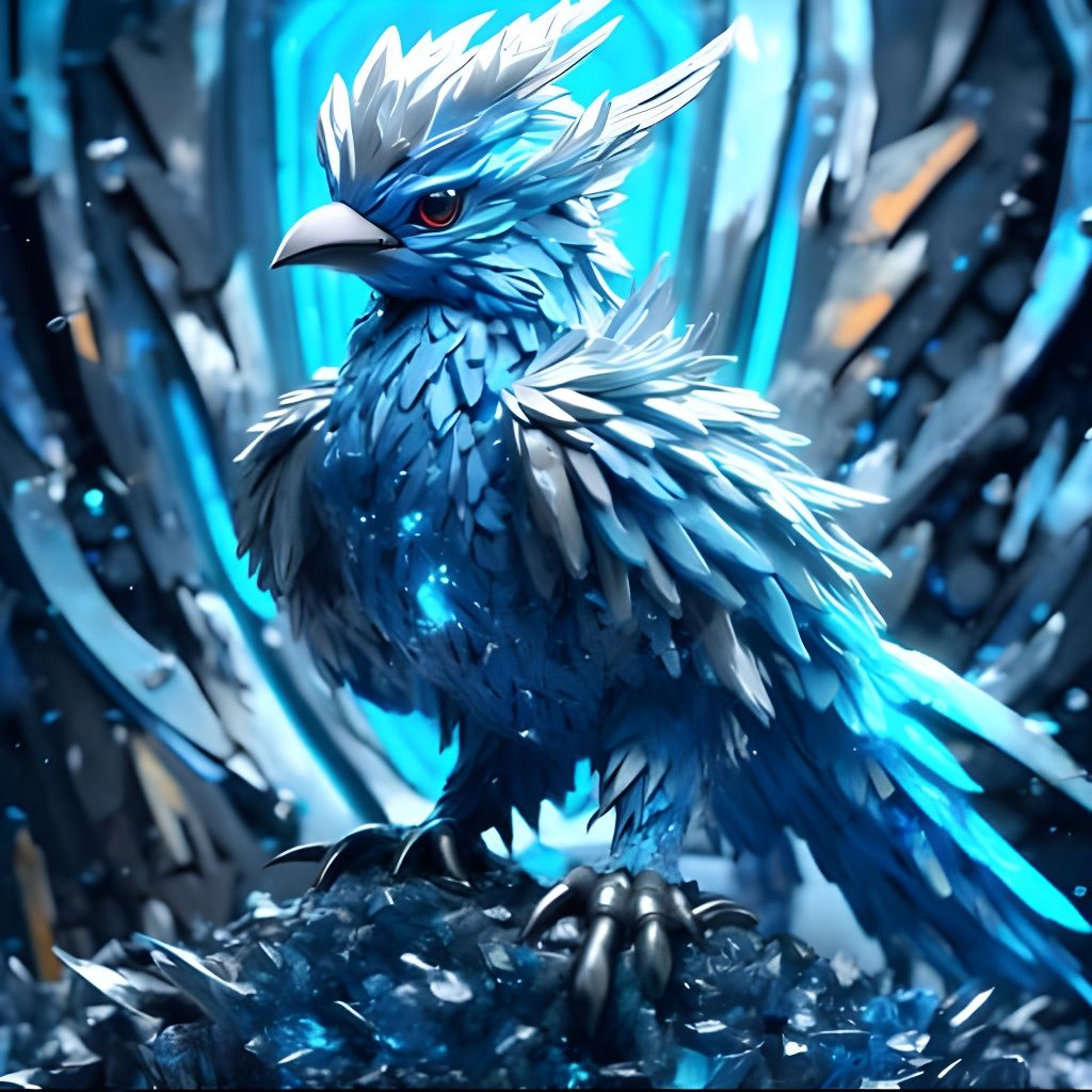Stylized AI Rendering of Articuno