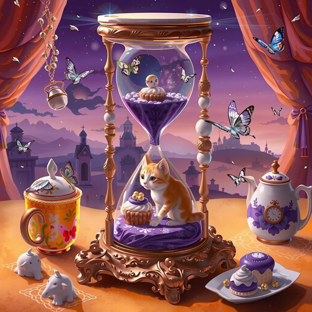 A surreal tea ceremony