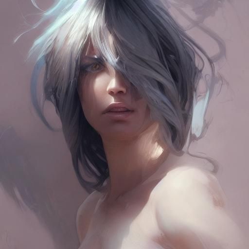 Detailed Portrait of a Crying Person in Artstation Style