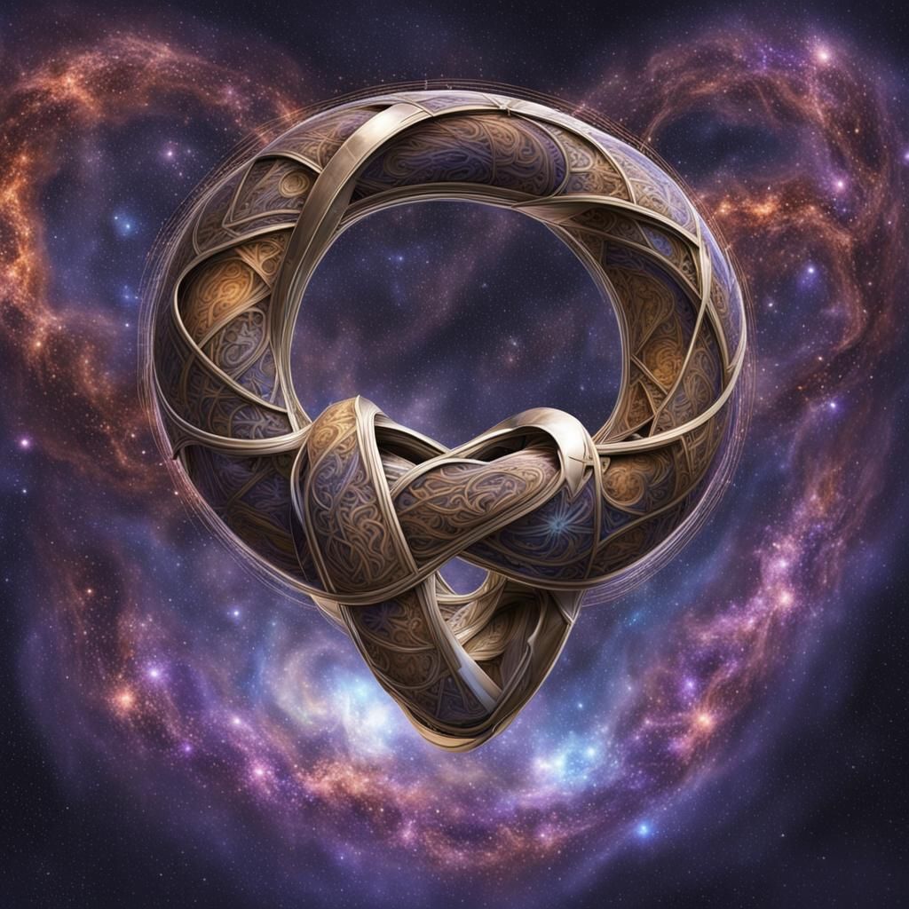 Abstract Infinity Loop Generated by AI