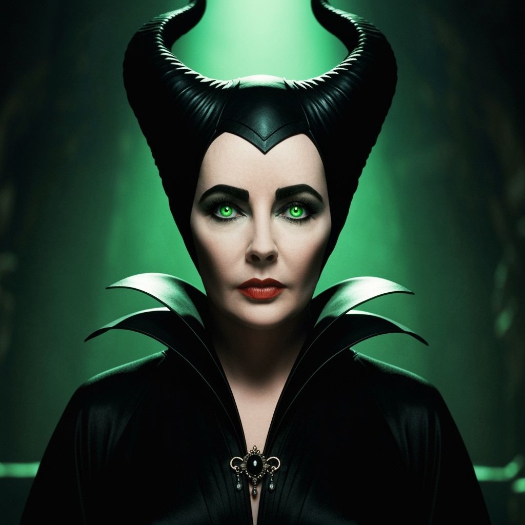 Elizabeth Taylor as Maleficent in Classic Hollywood Fantasy ...