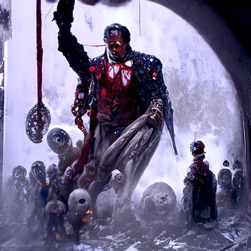 Candyman Horror Illustration in Gothic Style