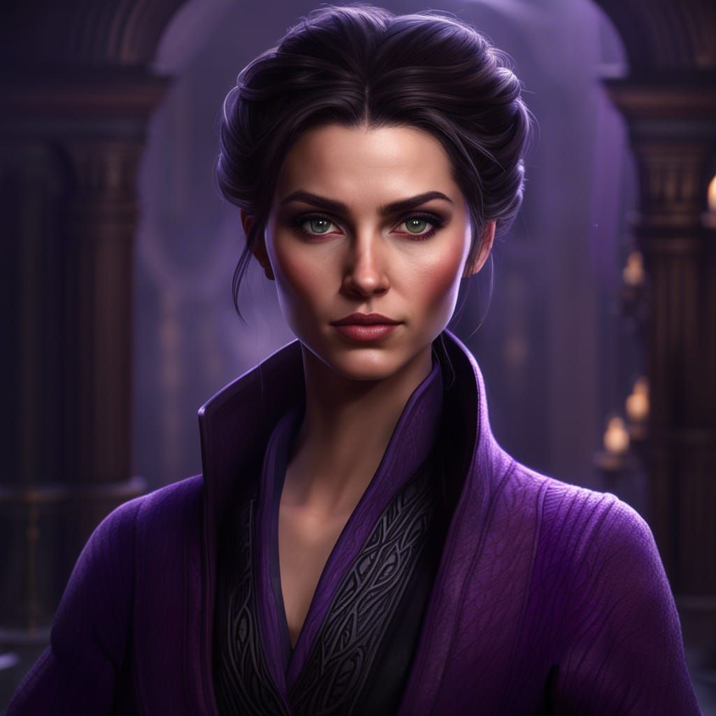 Detailed Mage Portrait in Fantasy Concept Art