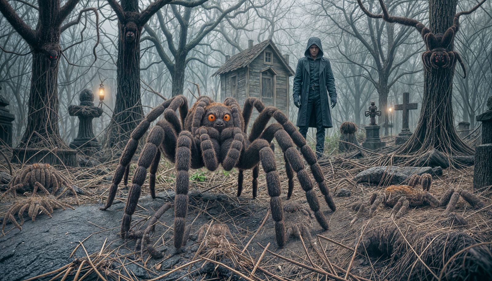 Halloween Themed Tarantula Spider Portrait