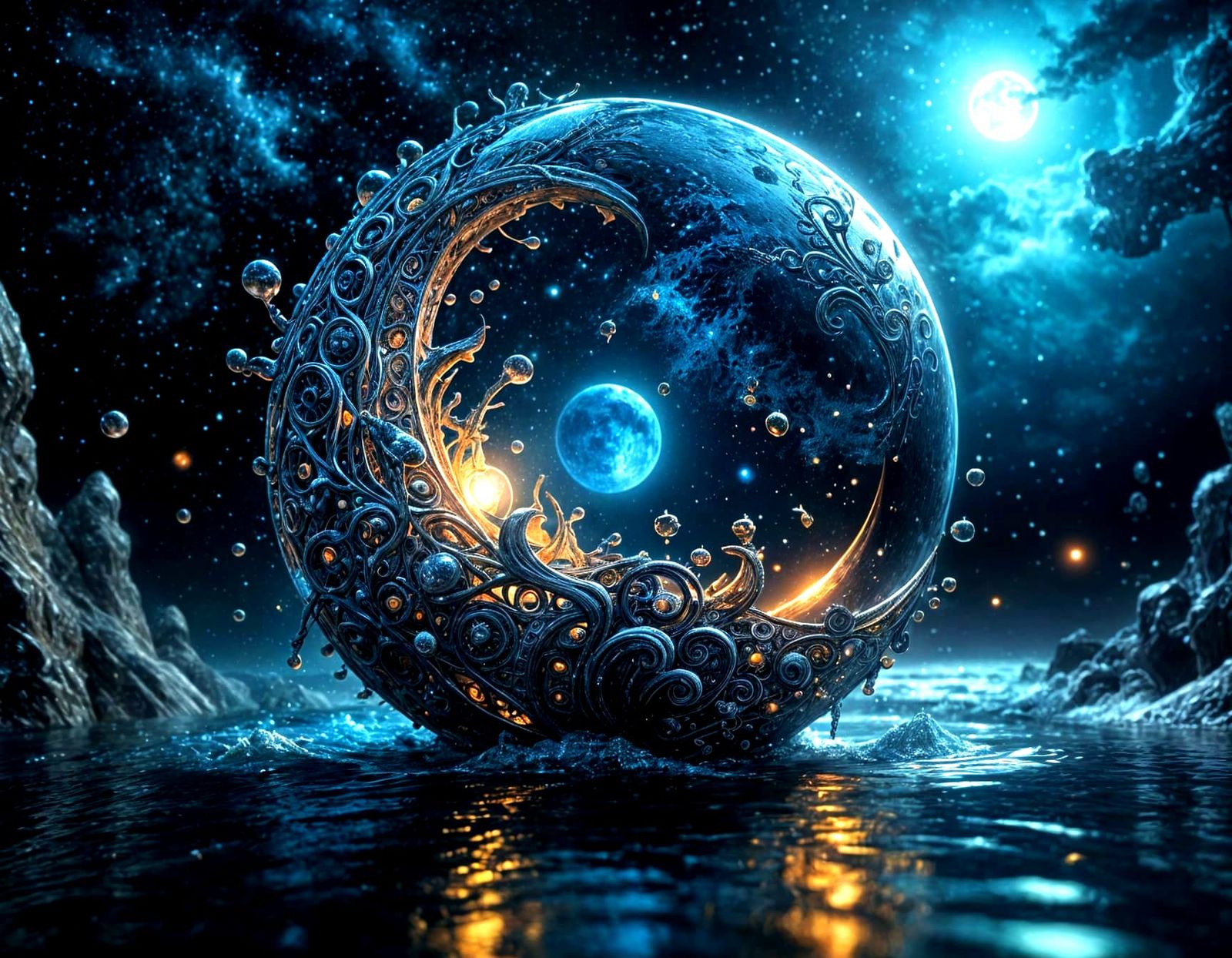 Ethereal Water World in Hyperrealistic Splendor