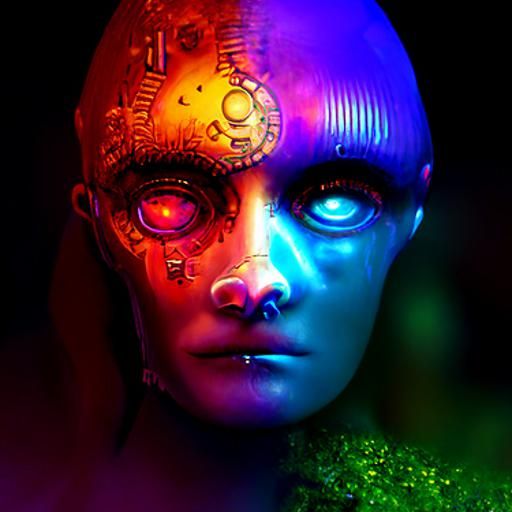 Clockwork Techno-Spirit in Astral Space: Steampunk Automaton