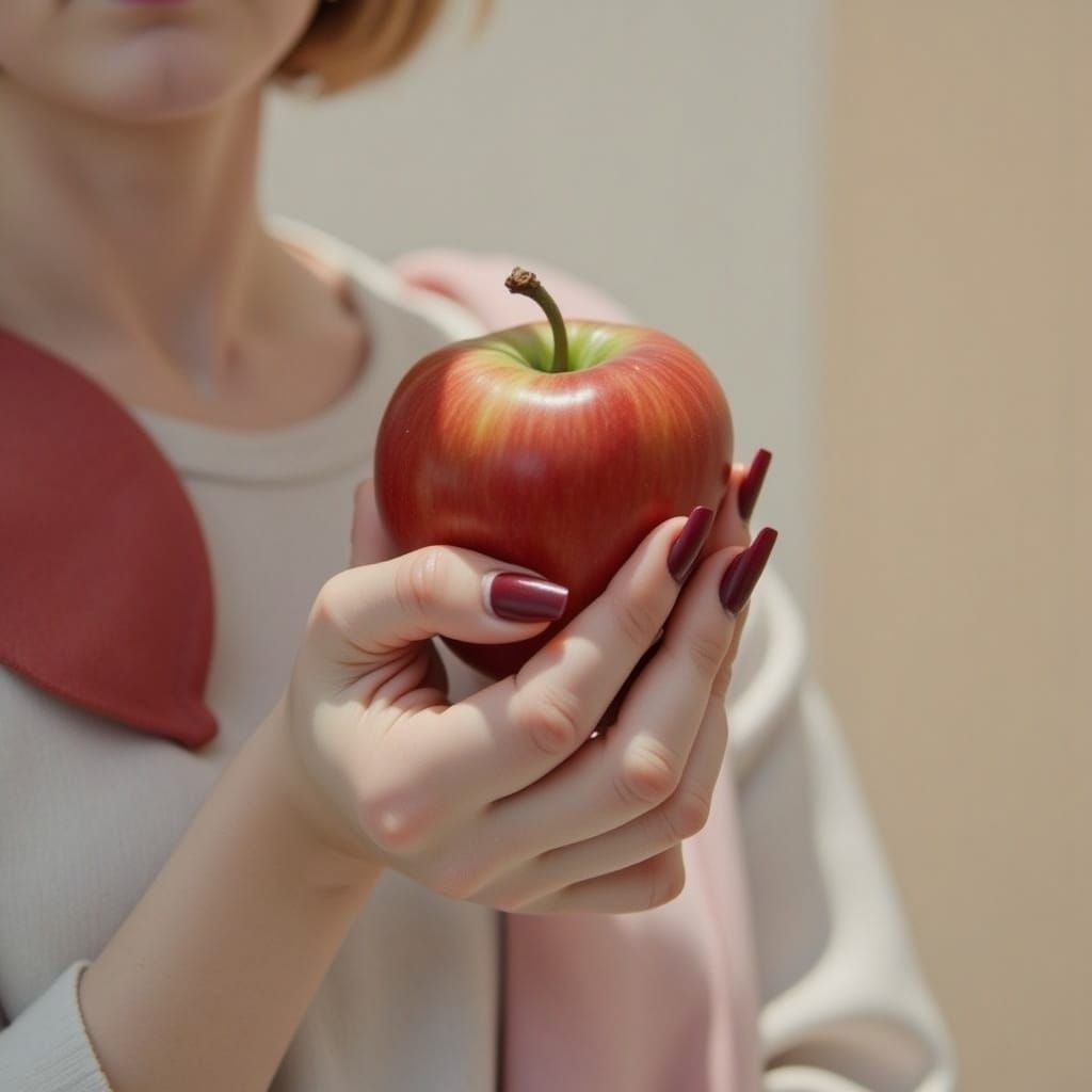 Stylized Apple Illustration Using LoRA Model