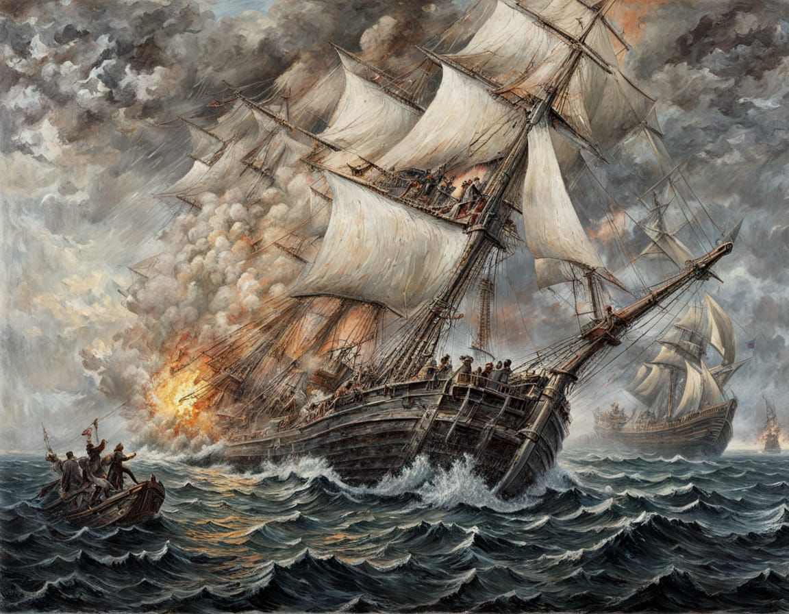 English Schooner Sinks Under Pirate Attack