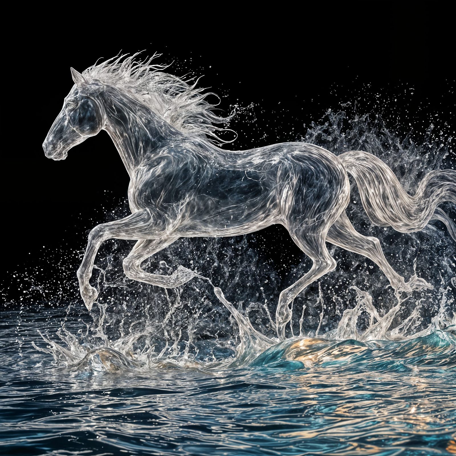 Galactic Horses Emerge from Ethereal Water
