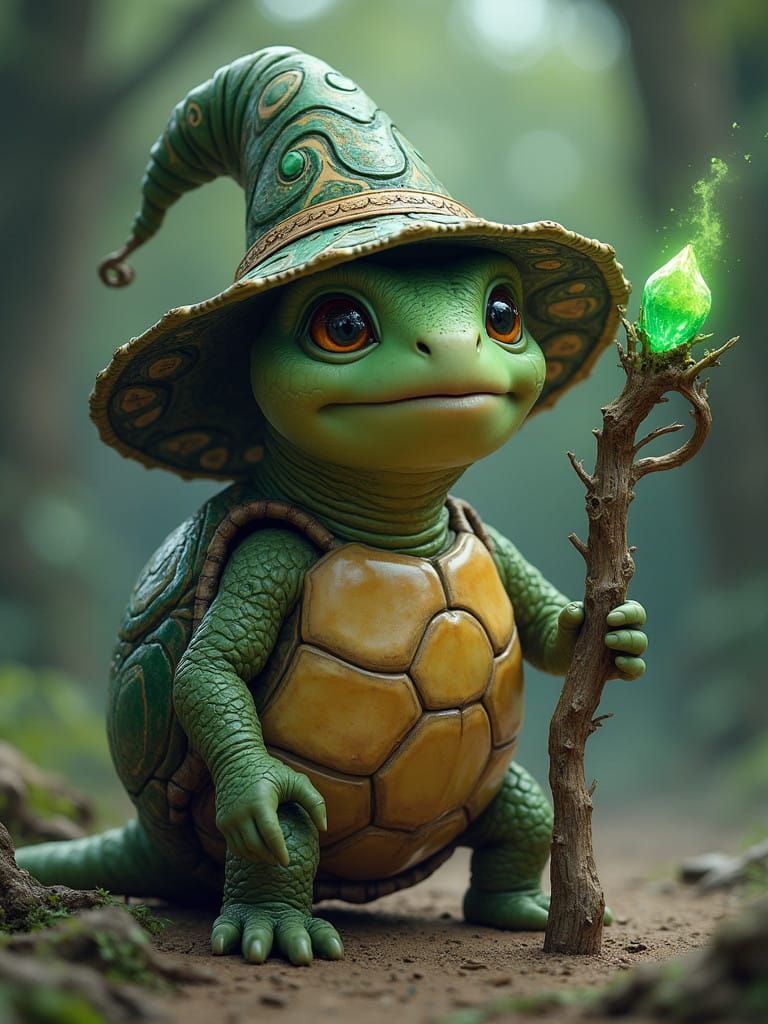 Wizardly Turtle of Whimsy and Wonder