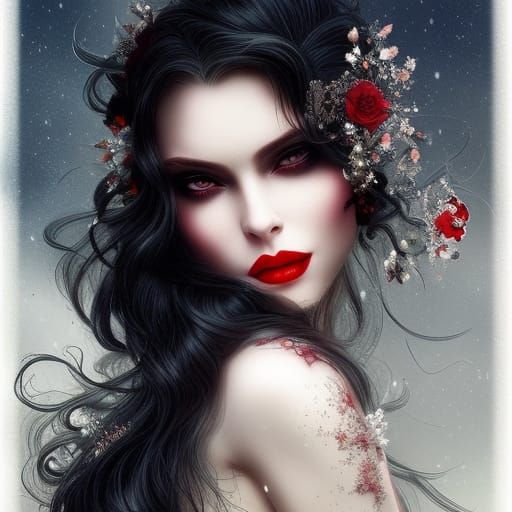 Elegant Gothic Princess Fantasy Art