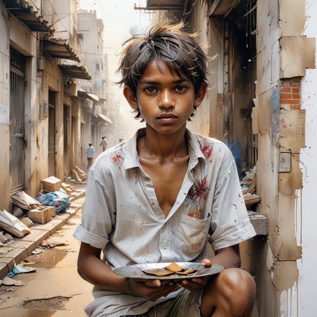 A Young Indian Boy's Storytelling