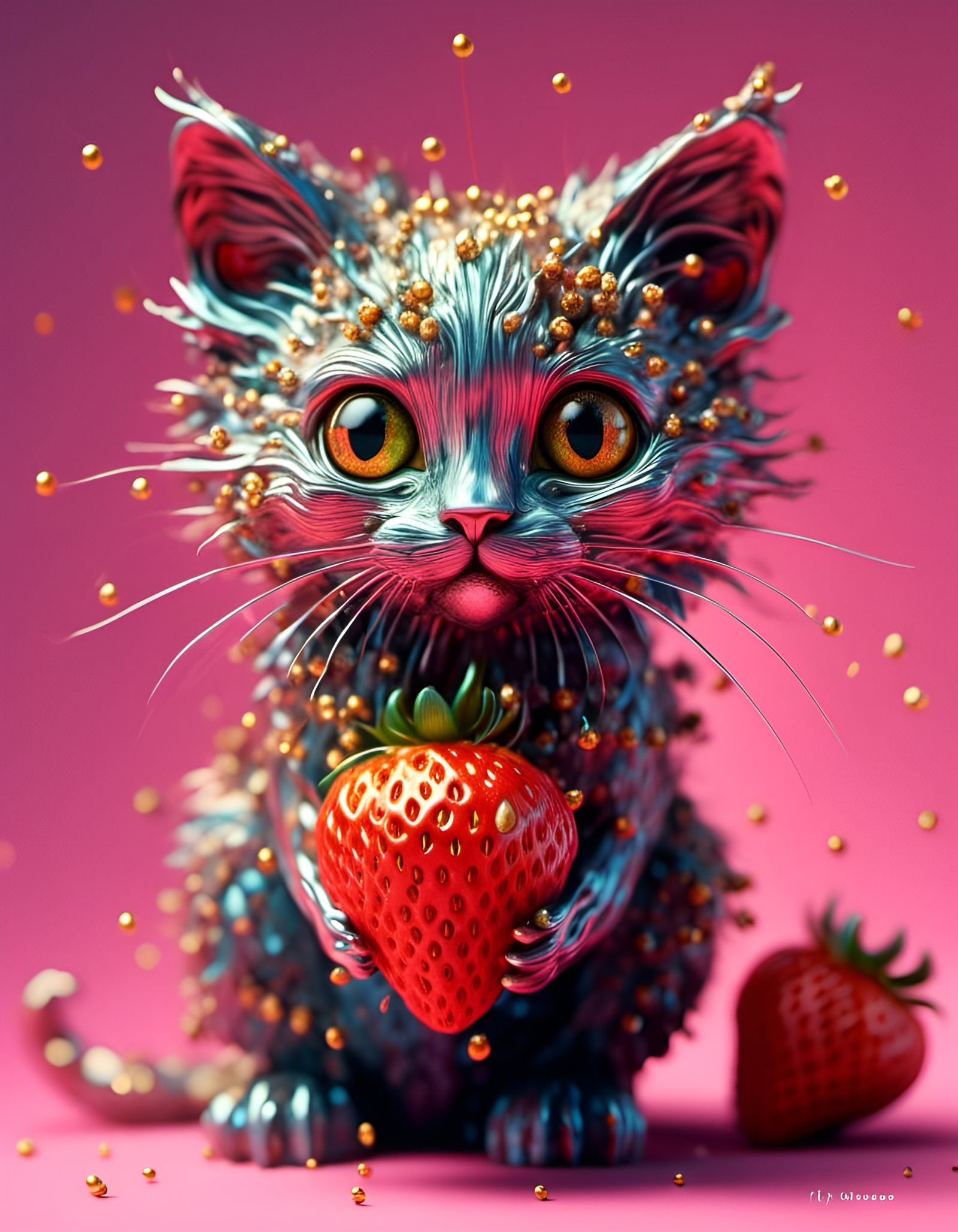 Strawberry glitter. 🍓✨