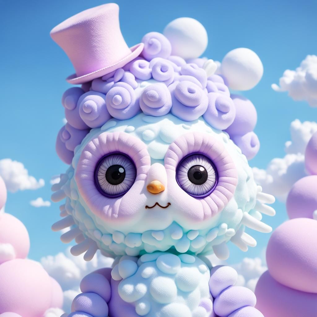 Marshmallowpunk Portrait in Pastel Colors