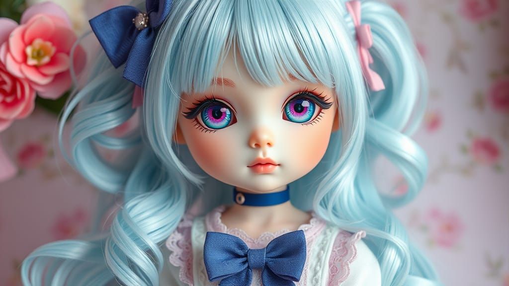 Chibi Kawaii Fairytale Doll in Ultra Detailed Shadow Box