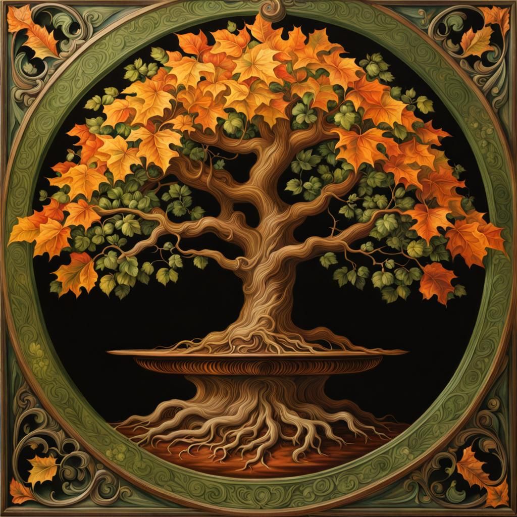 Tree of Life with Romantic Roots in Realist Style