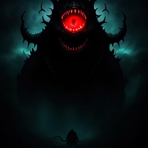 Terrifying Sea Monster About to Attack Scuba Diver