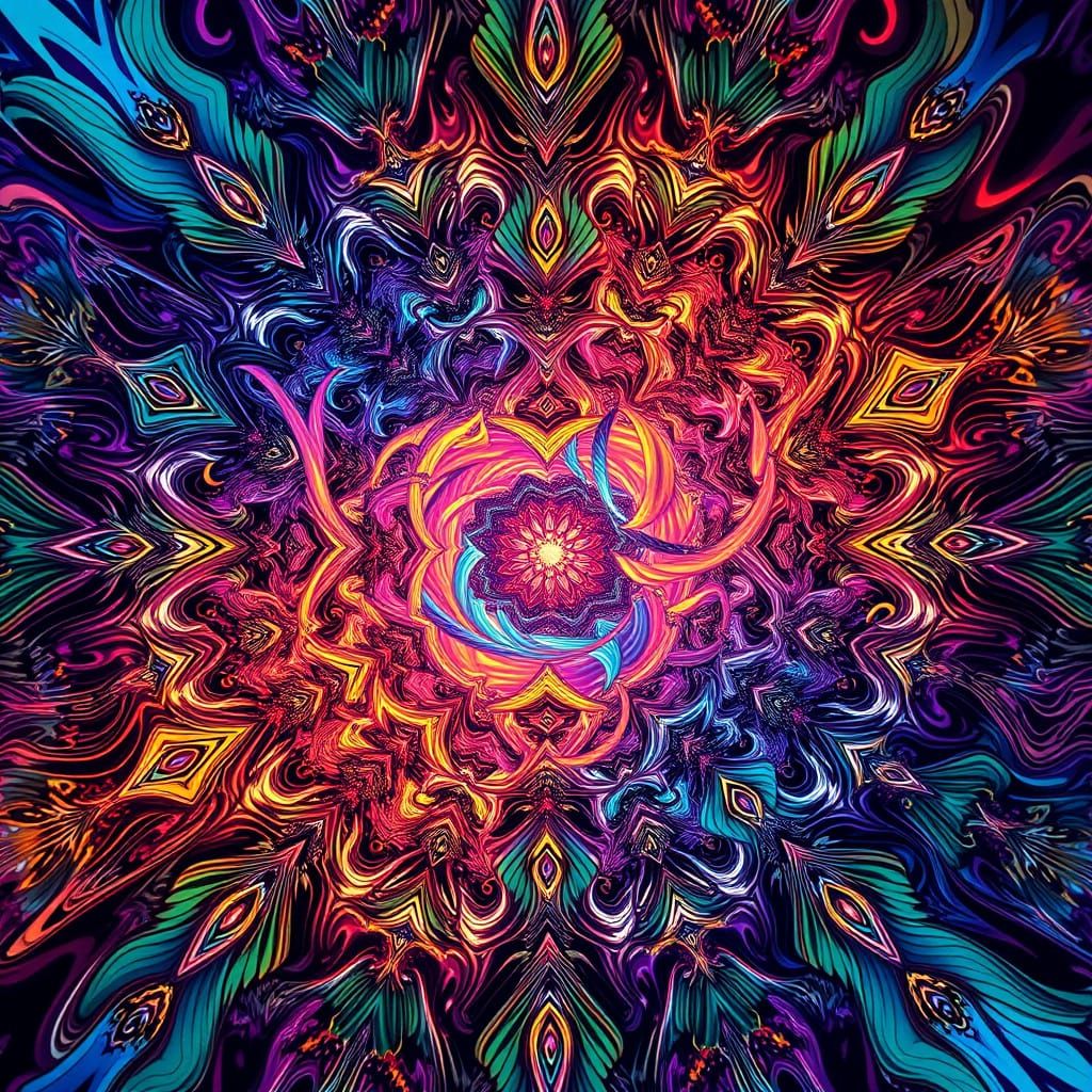 Mesmerizing Abstract Kaleidoscope Art