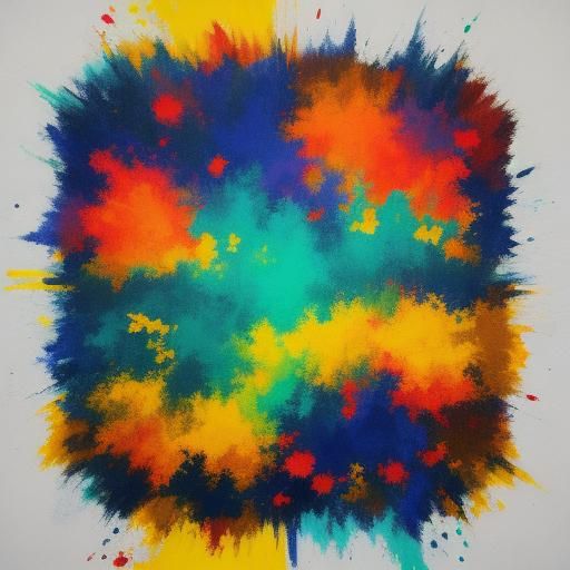 Abstract Impossible Composition in Complementary Colors