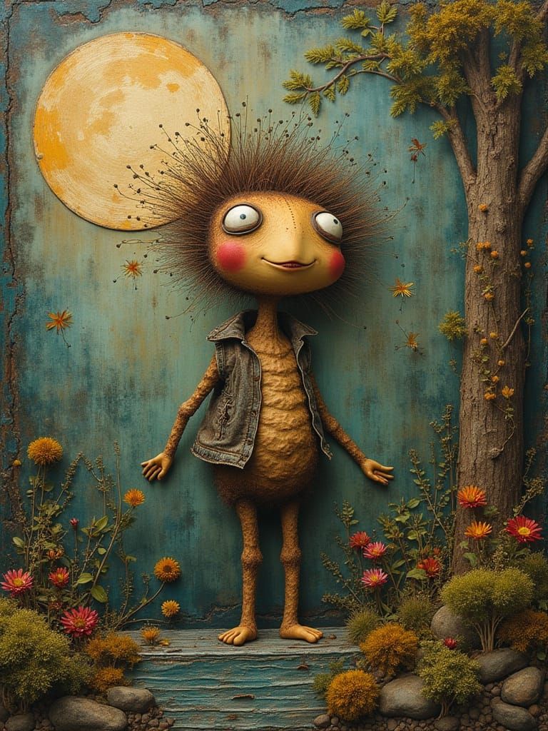 B is a B Filled with Otherworldly Life Charred and Rusty Row...