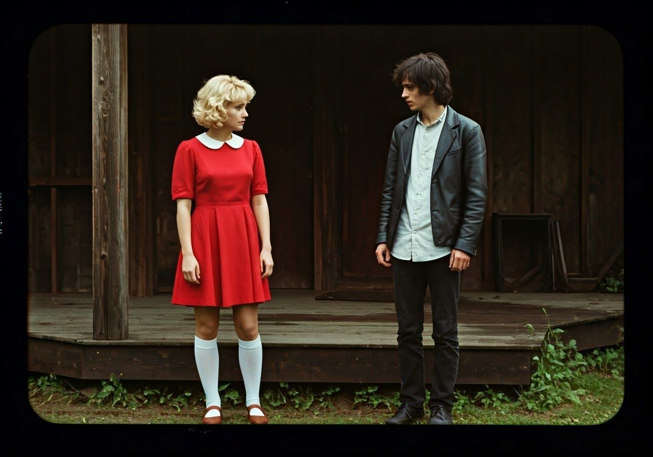 A Vintage-Inspired Cinematic Duo in 1970s Nostalgia